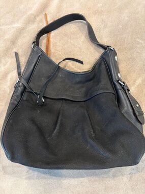 Aimee Kestenberg Black Leather Slouch Hobo